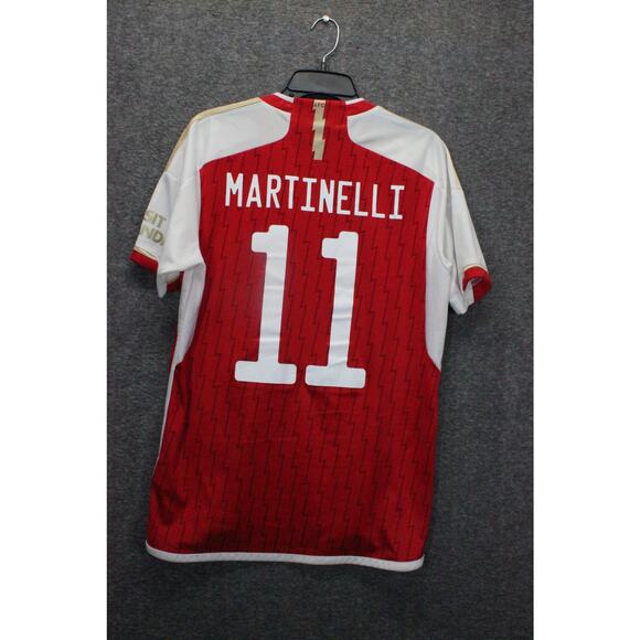 #11 Martinelli FC Arsenal 2023 2024 Home Adidas Football Shirt Soccer Jersey M - Picture 1 of 7
